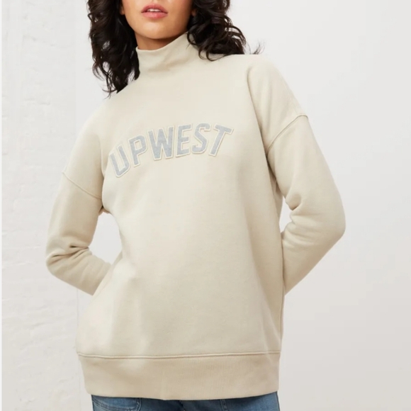 NEW Upwest Varsity Mockneck Sweatshirt Women's - L - Picture 1 of 7